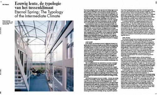 Eternal Spring: The Typology of the Intermediate Climate