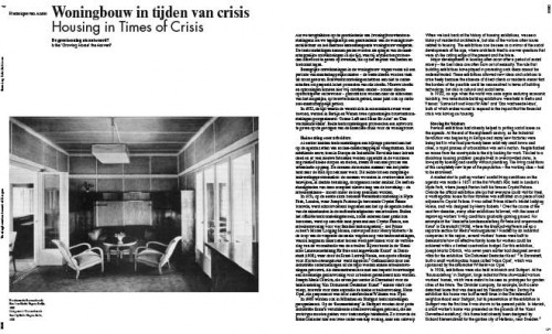 Housing in times of crisis