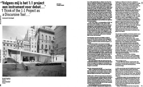 I think of the 1:1 Project as a Discursive Tool…